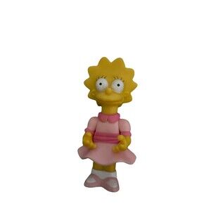 Playmates The Simpsons WOS Sunday Best Lisa Simpson 4" Loose Figure